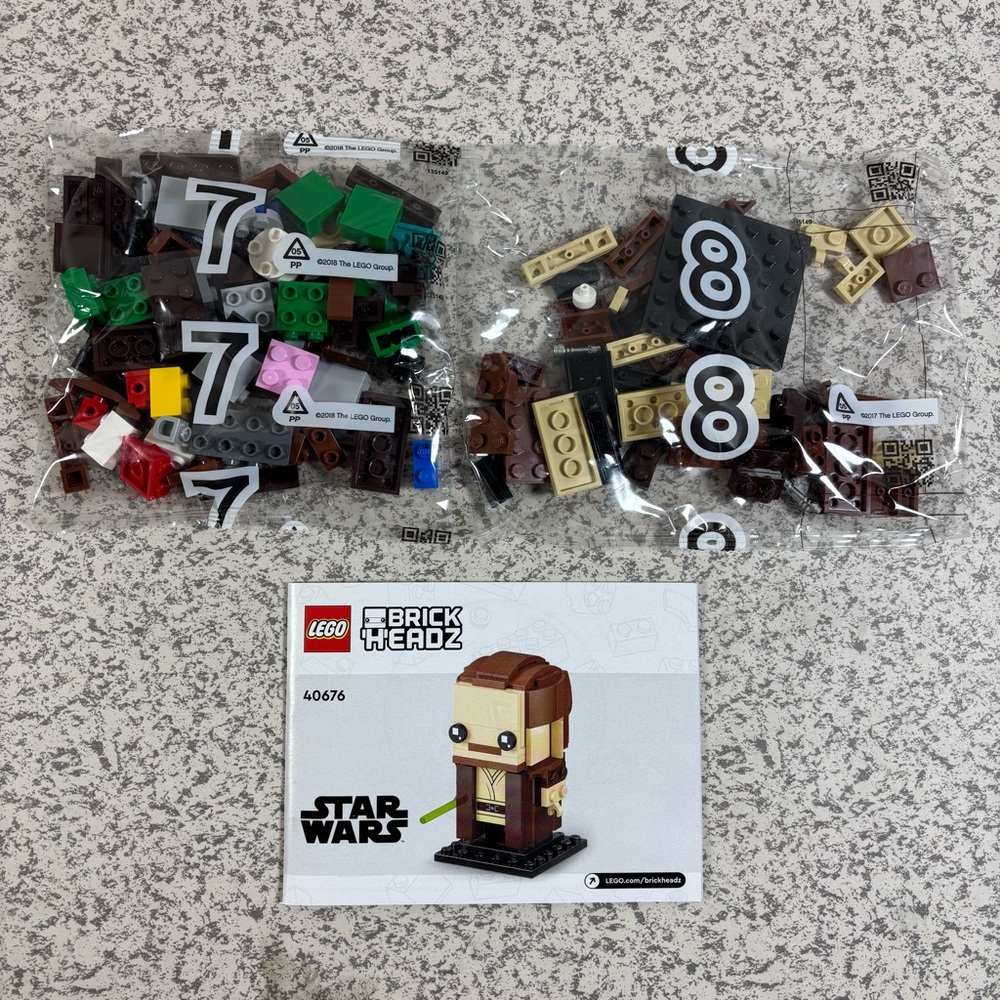 Lego Star Wars 40676 The Phantom Menace BrickHeadz - Qui-Gon Jinn 231 Only